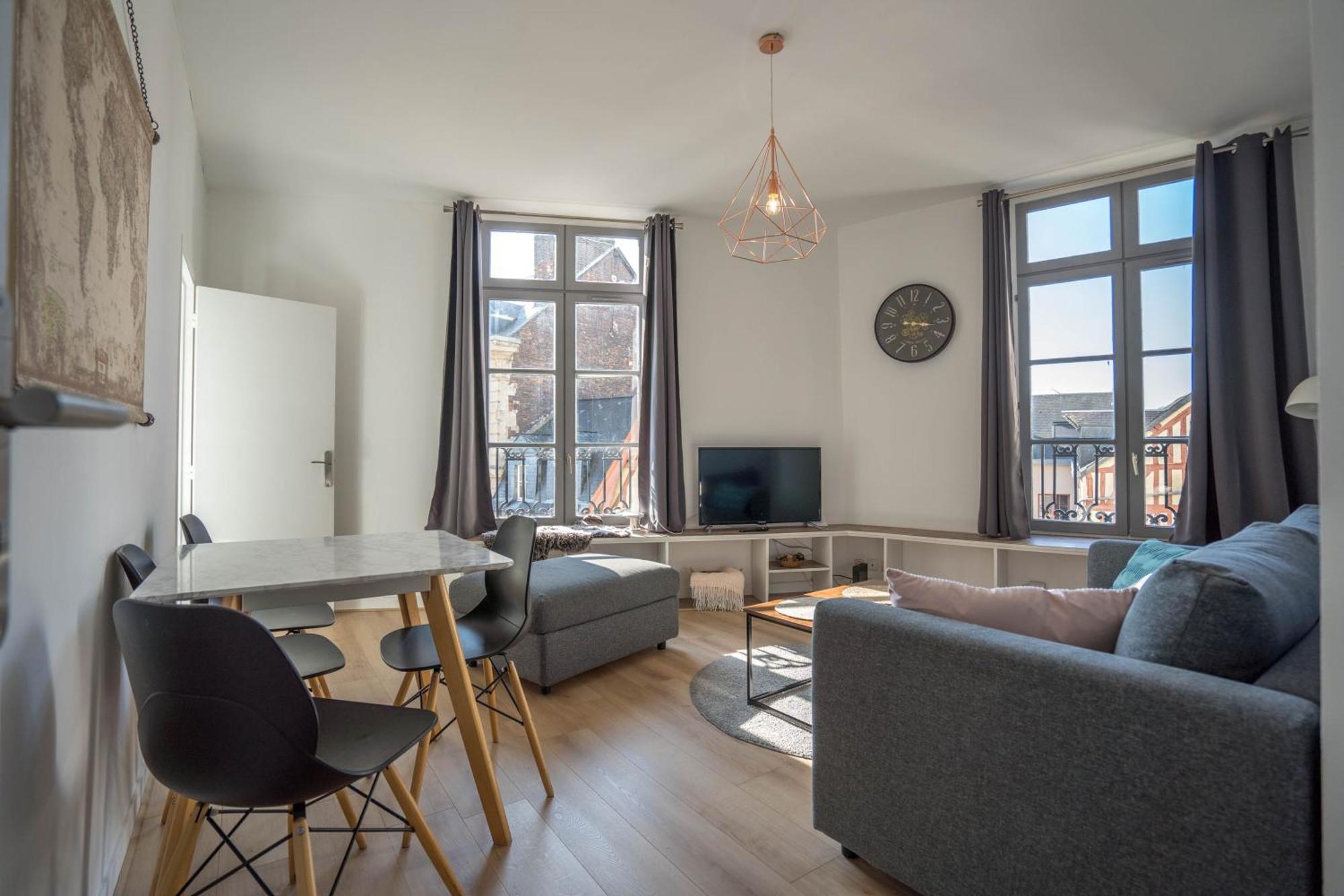 Charming City Center Flat Rouen Exteriér fotografie